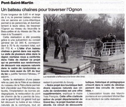 Cliquez pour lecture article Ouest-France